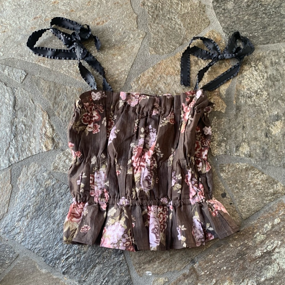 Brock collection floral print top